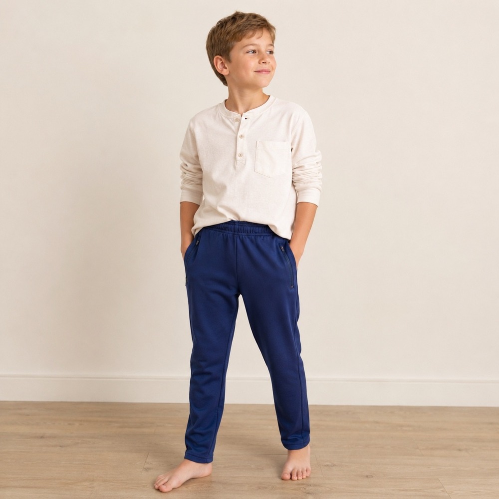All in‎ Motion Boys Navy Blue Performance Jogger Pants Size L 10/12 NWT